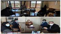جلسه ی صمیمی معاون آموزشی دانشگاه با مسئولین دانشکده  توانبخشی 